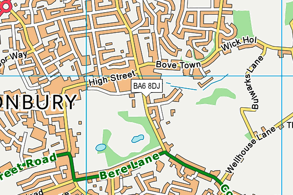 BA6 8DJ map - OS VectorMap District (Ordnance Survey)