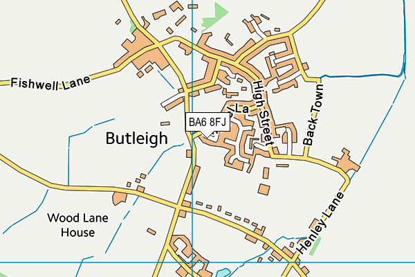 BA6 8FJ map - OS VectorMap District (Ordnance Survey)