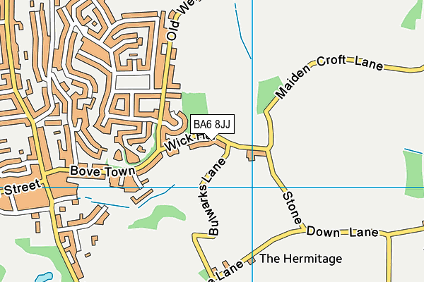 BA6 8JJ map - OS VectorMap District (Ordnance Survey)