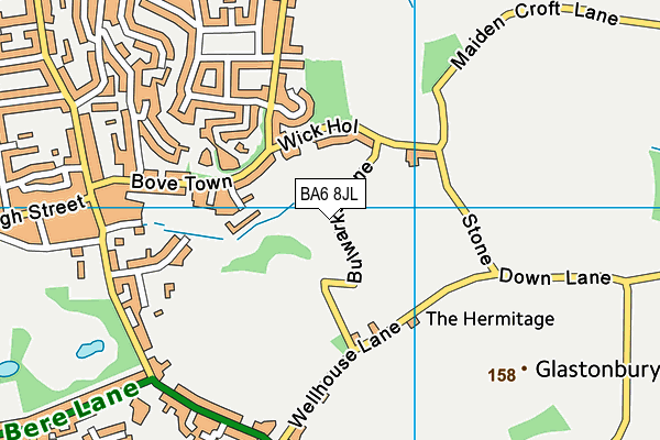 BA6 8JL map - OS VectorMap District (Ordnance Survey)