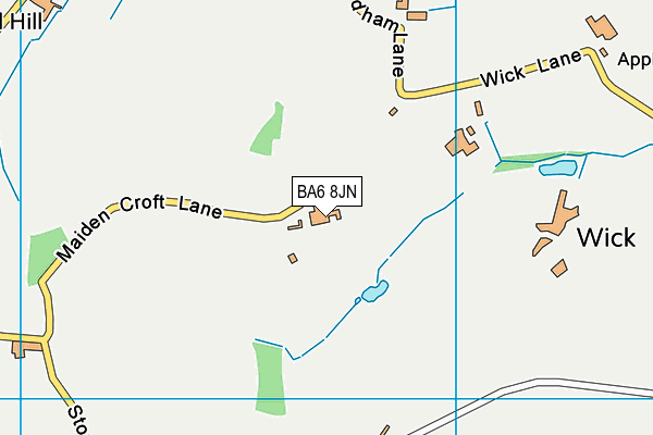 BA6 8JN map - OS VectorMap District (Ordnance Survey)