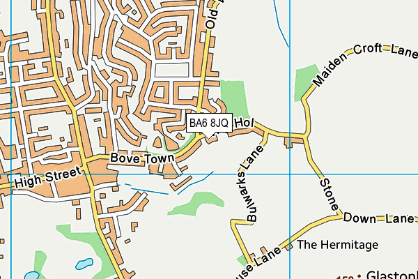 BA6 8JQ map - OS VectorMap District (Ordnance Survey)