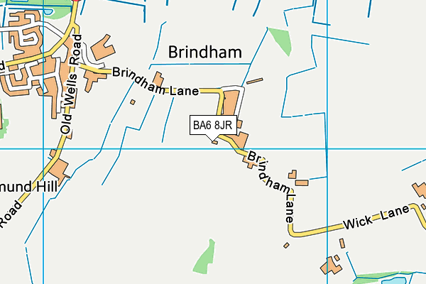 BA6 8JR map - OS VectorMap District (Ordnance Survey)