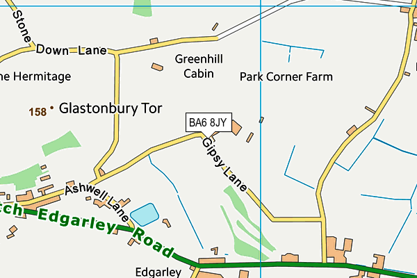 BA6 8JY map - OS VectorMap District (Ordnance Survey)