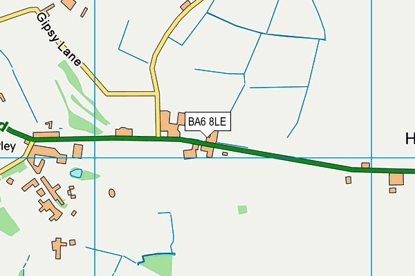 BA6 8LE map - OS VectorMap District (Ordnance Survey)