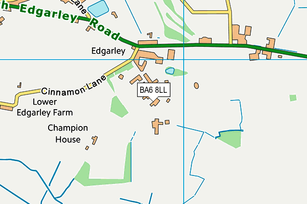 BA6 8LL map - OS VectorMap District (Ordnance Survey)