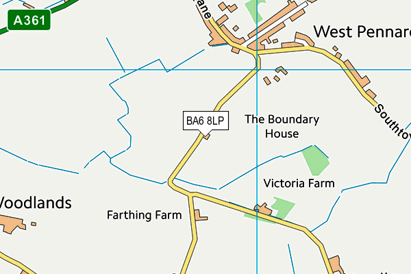 BA6 8LP map - OS VectorMap District (Ordnance Survey)