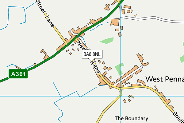 BA6 8NL map - OS VectorMap District (Ordnance Survey)