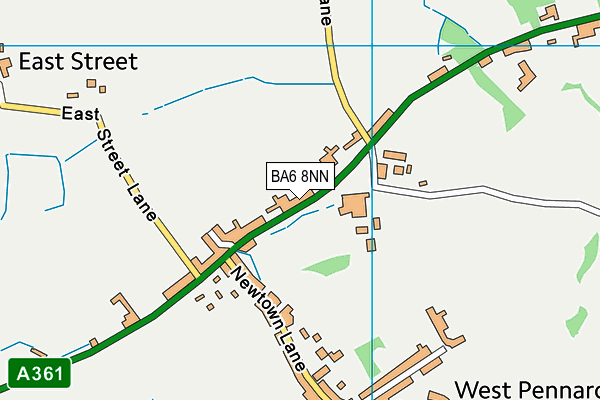 BA6 8NN map - OS VectorMap District (Ordnance Survey)