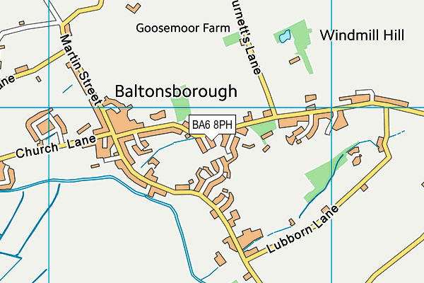 BA6 8PH map - OS VectorMap District (Ordnance Survey)
