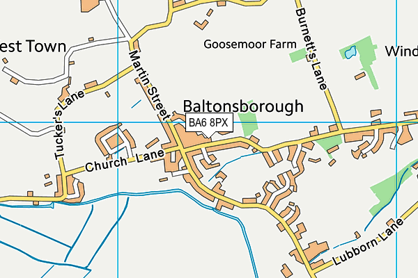 Baltonsborough Church of England Voluntary Controlled Primary School map (BA6 8PX) - OS VectorMap District (Ordnance Survey)
