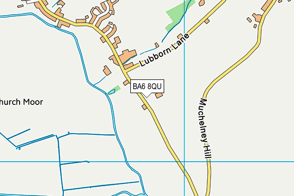BA6 8QU map - OS VectorMap District (Ordnance Survey)