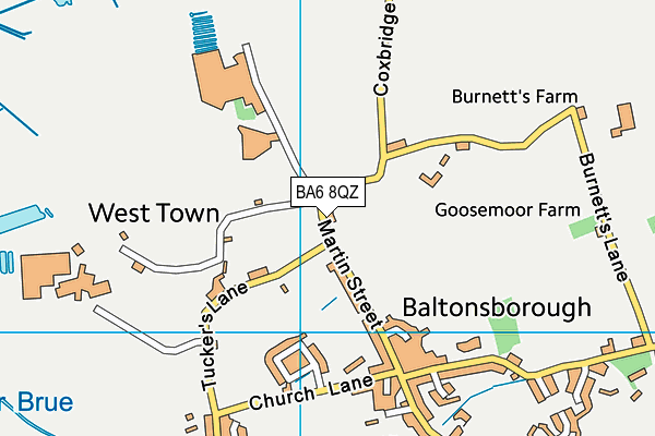 BA6 8QZ map - OS VectorMap District (Ordnance Survey)
