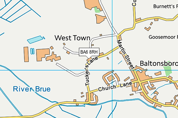 BA6 8RH map - OS VectorMap District (Ordnance Survey)