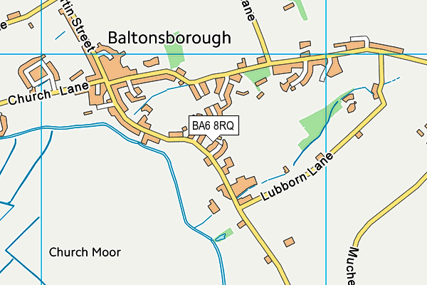 BA6 8RQ map - OS VectorMap District (Ordnance Survey)