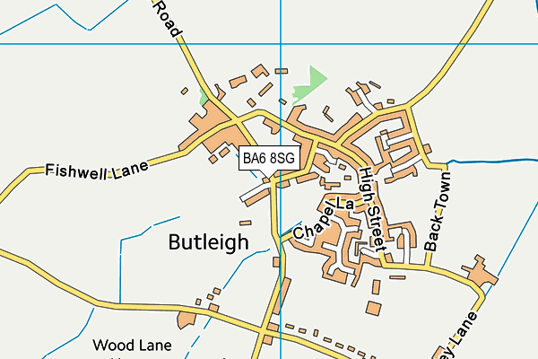 BA6 8SG map - OS VectorMap District (Ordnance Survey)