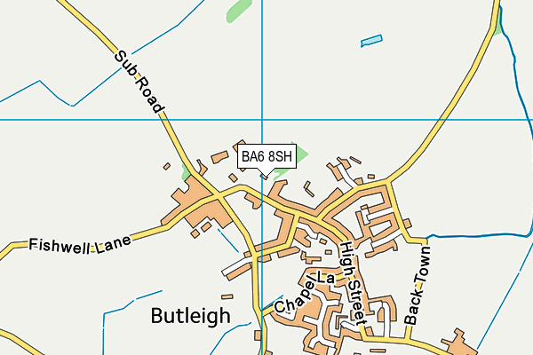 BA6 8SH map - OS VectorMap District (Ordnance Survey)