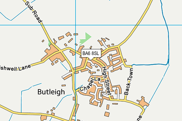 BA6 8SL map - OS VectorMap District (Ordnance Survey)