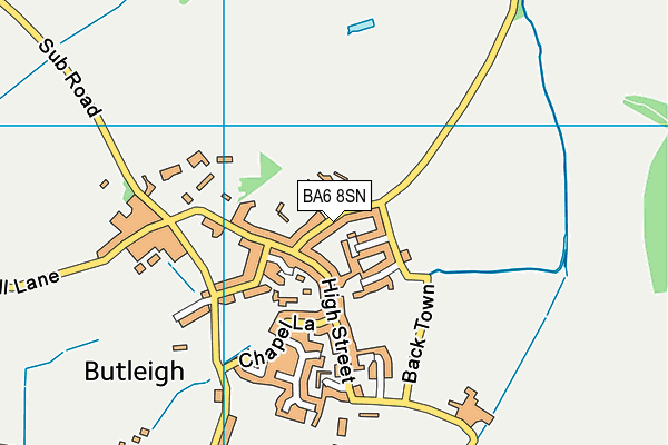 BA6 8SN map - OS VectorMap District (Ordnance Survey)