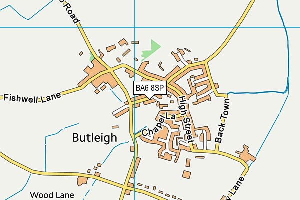 BA6 8SP map - OS VectorMap District (Ordnance Survey)