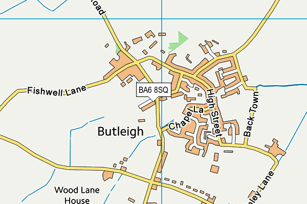 BA6 8SQ map - OS VectorMap District (Ordnance Survey)