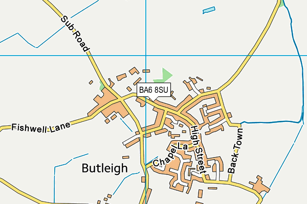 BA6 8SU map - OS VectorMap District (Ordnance Survey)