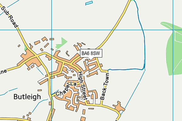 BA6 8SW map - OS VectorMap District (Ordnance Survey)