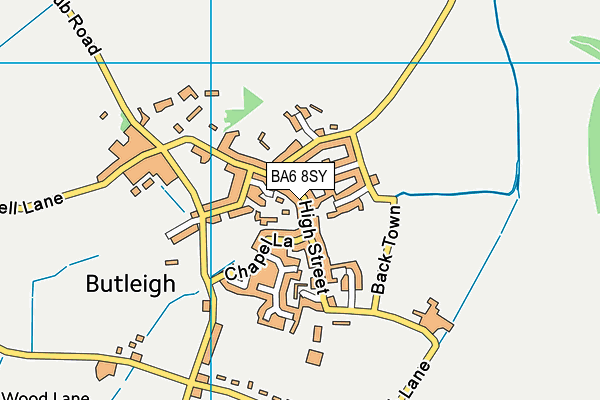 BA6 8SY map - OS VectorMap District (Ordnance Survey)