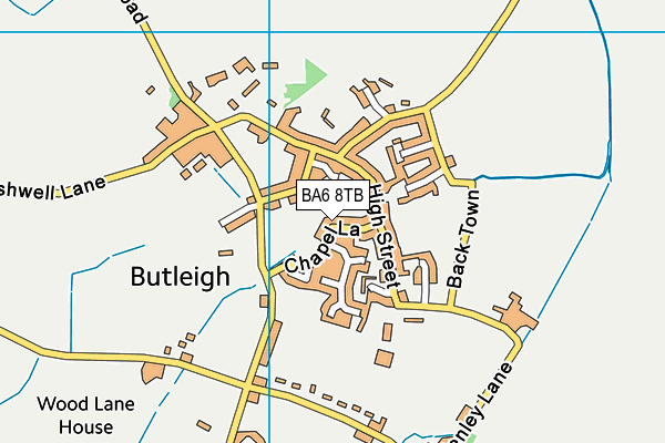 BA6 8TB map - OS VectorMap District (Ordnance Survey)
