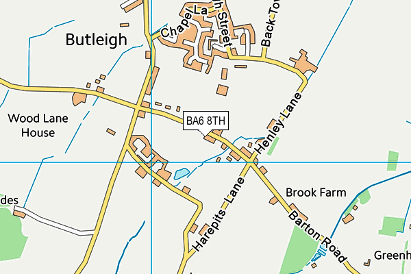 BA6 8TH map - OS VectorMap District (Ordnance Survey)