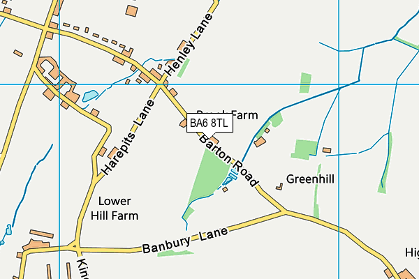 BA6 8TL map - OS VectorMap District (Ordnance Survey)