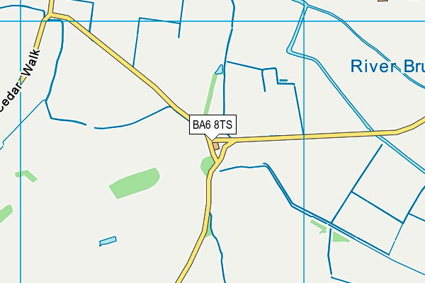 BA6 8TS map - OS VectorMap District (Ordnance Survey)