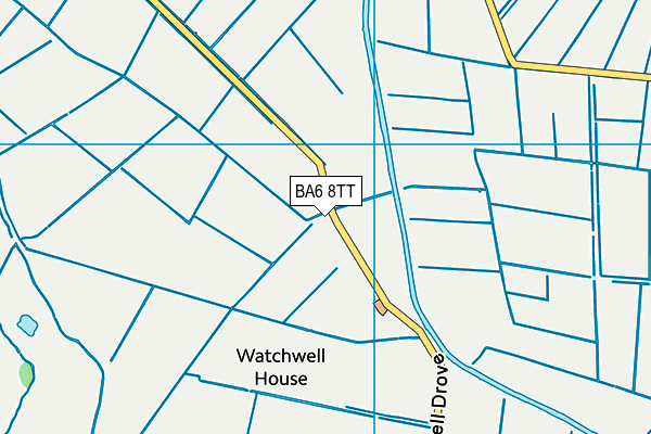 BA6 8TT map - OS VectorMap District (Ordnance Survey)