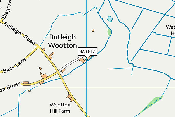 BA6 8TZ map - OS VectorMap District (Ordnance Survey)