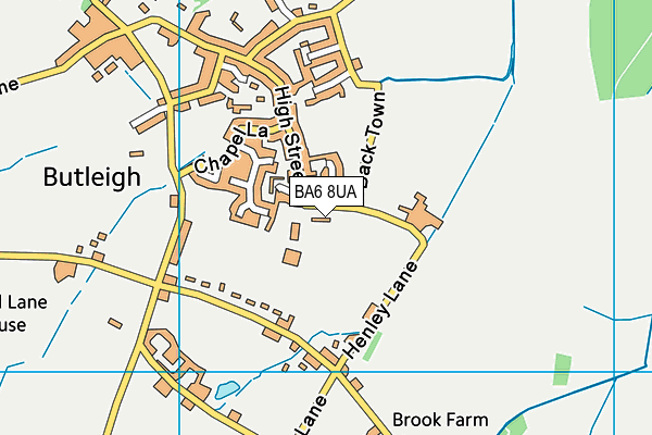 BA6 8UA map - OS VectorMap District (Ordnance Survey)