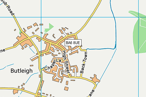 BA6 8UE map - OS VectorMap District (Ordnance Survey)