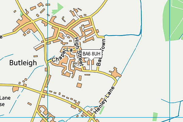 BA6 8UH map - OS VectorMap District (Ordnance Survey)