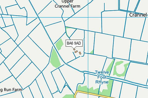 BA6 9AD map - OS VectorMap District (Ordnance Survey)