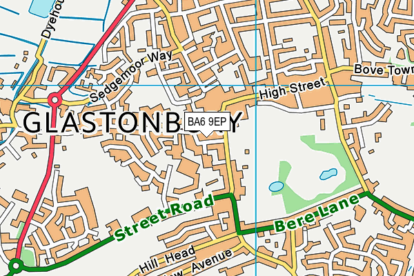 BA6 9EP map - OS VectorMap District (Ordnance Survey)