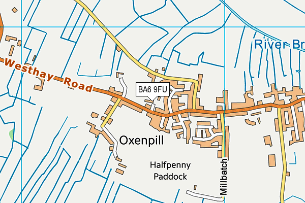 BA6 9FU map - OS VectorMap District (Ordnance Survey)