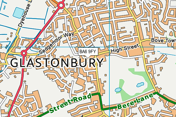 BA6 9FY map - OS VectorMap District (Ordnance Survey)