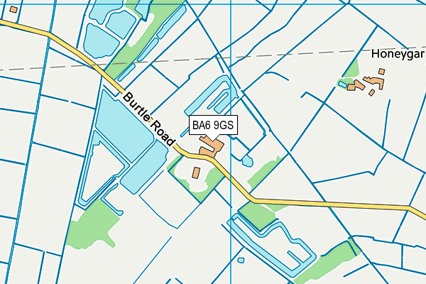 BA6 9GS map - OS VectorMap District (Ordnance Survey)