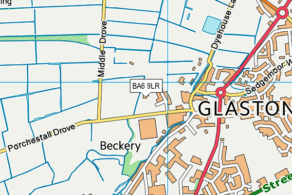 BA6 9LR map - OS VectorMap District (Ordnance Survey)