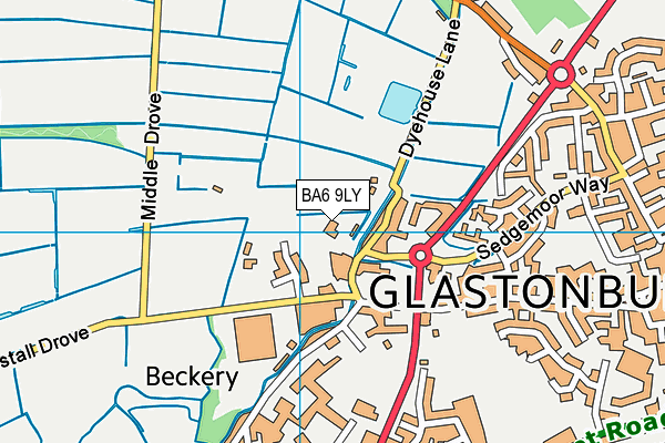 BA6 9LY map - OS VectorMap District (Ordnance Survey)