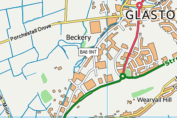 BA6 9NT map - OS VectorMap District (Ordnance Survey)