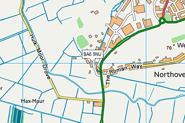 BA6 9NU map - OS VectorMap District (Ordnance Survey)