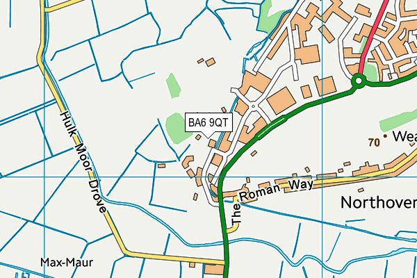 BA6 9QT map - OS VectorMap District (Ordnance Survey)