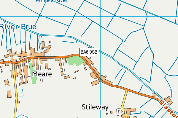 BA6 9SB map - OS VectorMap District (Ordnance Survey)