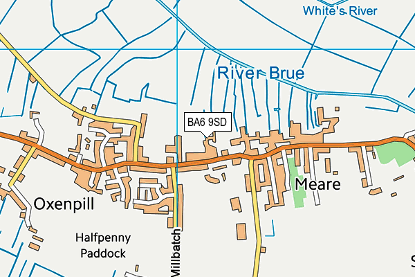 BA6 9SD map - OS VectorMap District (Ordnance Survey)