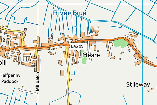 BA6 9SF map - OS VectorMap District (Ordnance Survey)